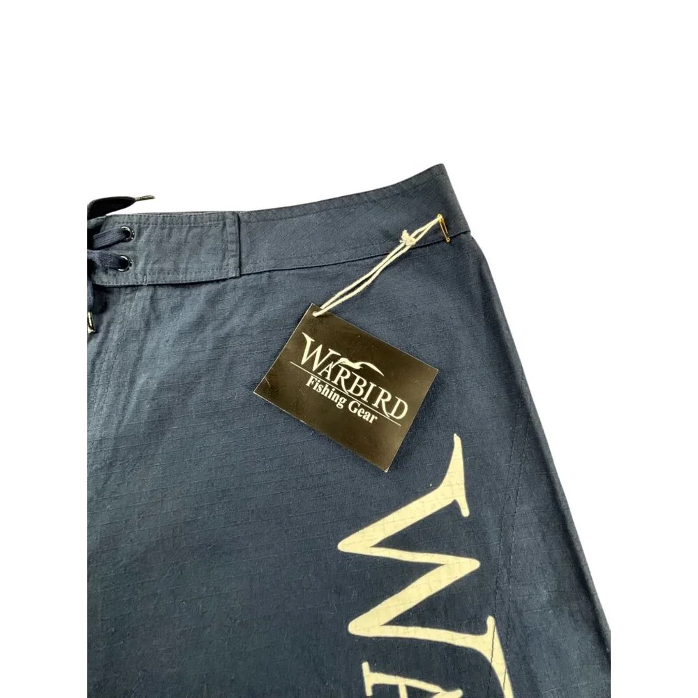 Warbird Swim Board Shorts Mens Navy Cargo  Size 40 Fishing Boating